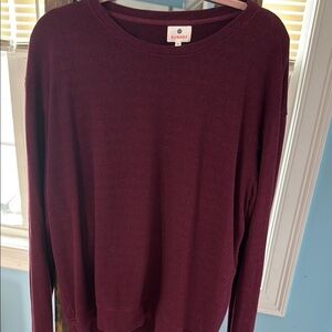 Sundry maroon Relaxed Long Sleeve Hoodie